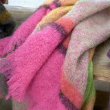 Mikome Fuchsia Mohair Throw