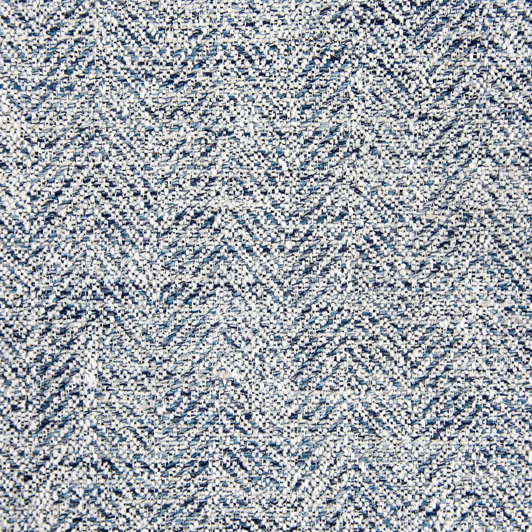 Natur Chevron Blue Fabric