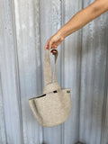 Alma Sustainable Small Handbag in Camel