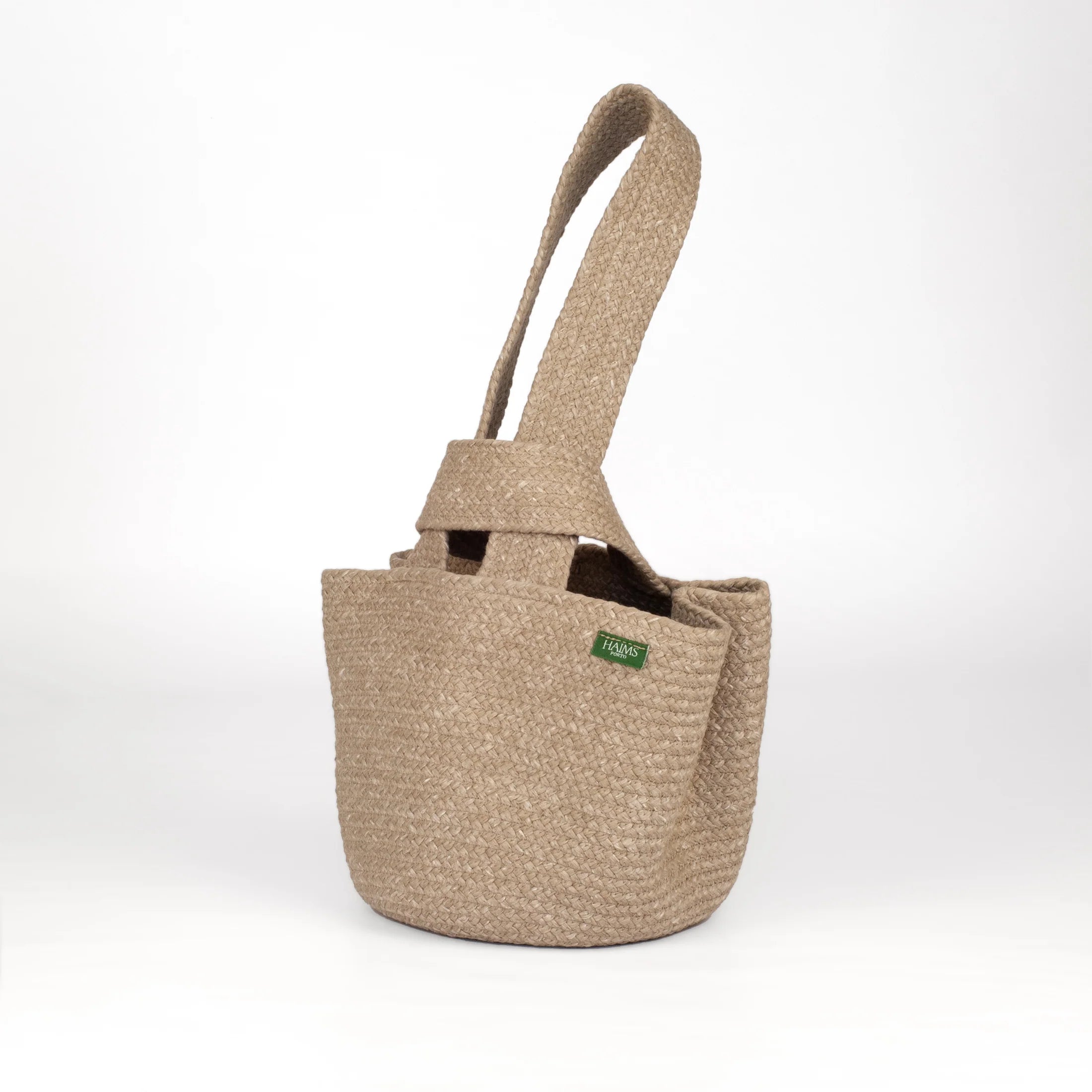 Alma Sustainable Small Handbag in Camel