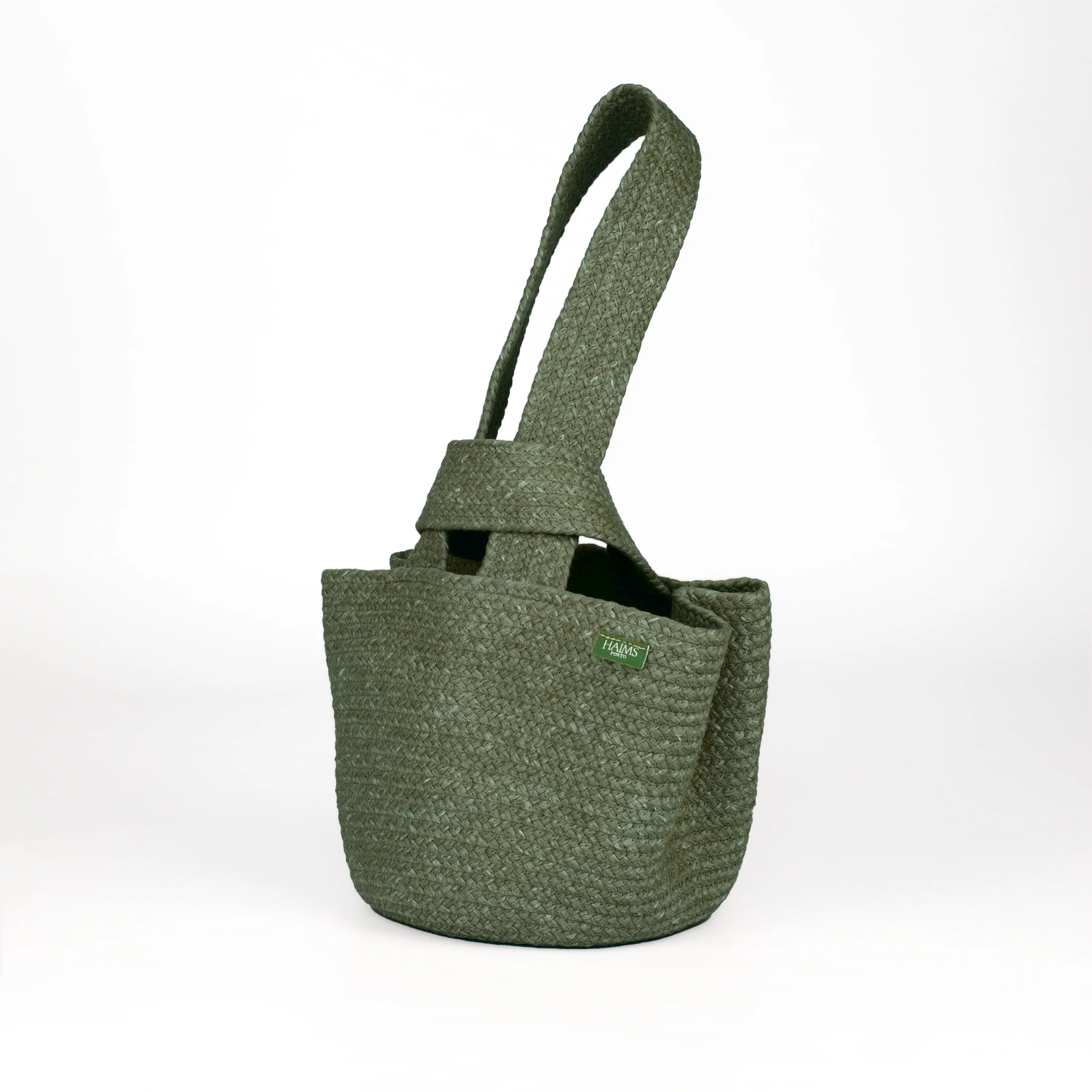 Alma Sustainable Small Handbag in Olive