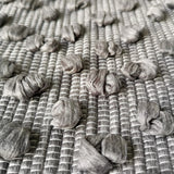 Montaria Handwoven Rug From Upcycled Materials in White